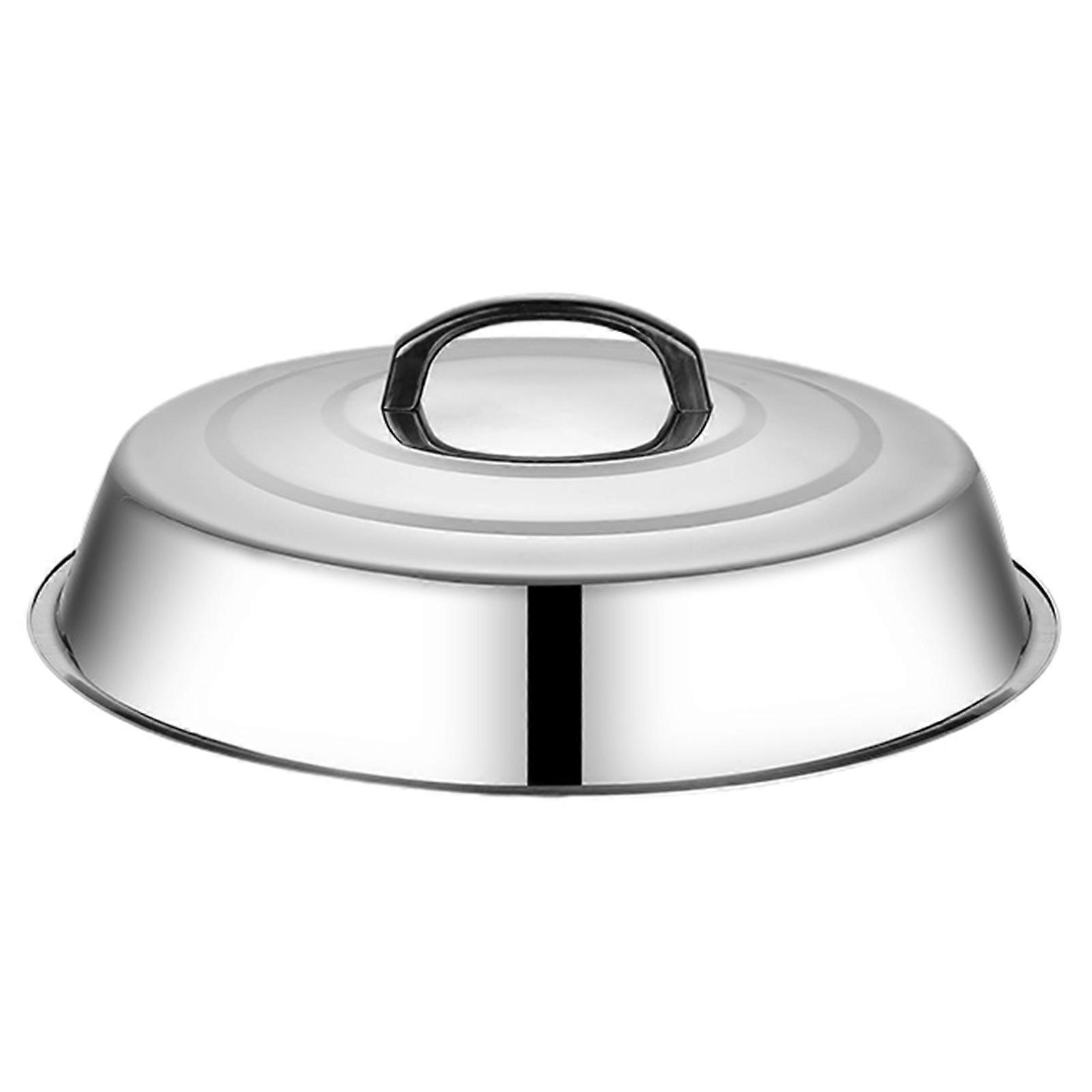 Round Cheese Melting Dome with Heat-Resistant Handle Durable Rust-Free Dishwasher Safe Thickened Heavy-duty Pot Lid