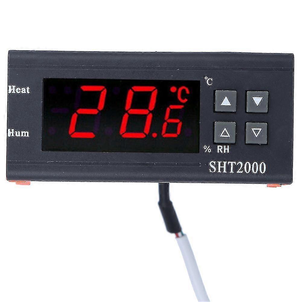 Temperature humidity controller intelligent digital display large clear lcd mini lightweight 110-220v