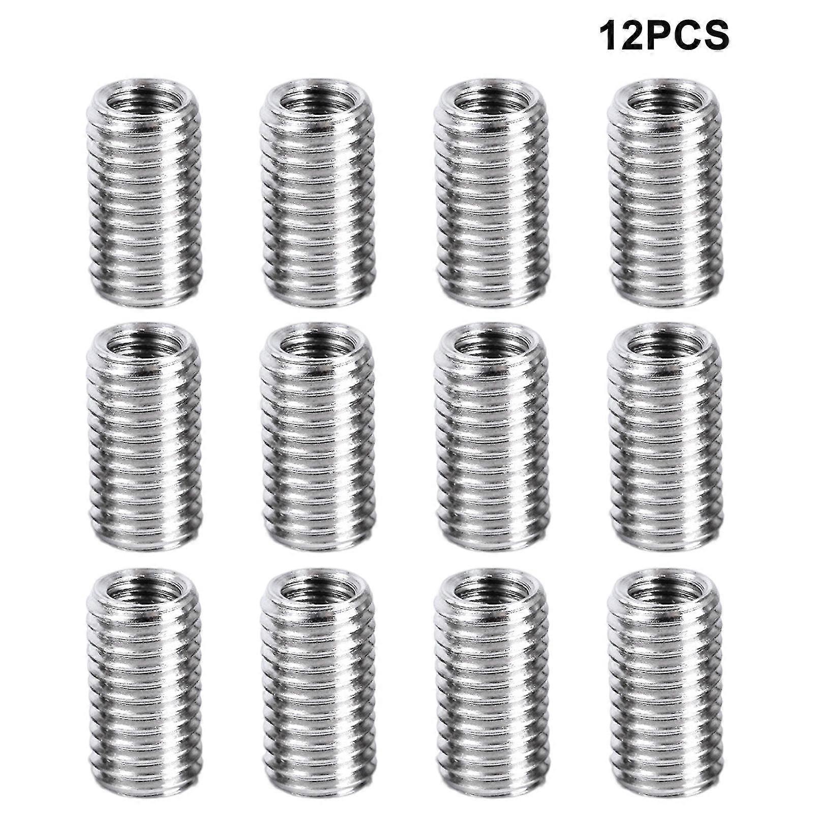 12pcs Mechanical Equipment Less Steel Ware Threaded Insert M8 To M6