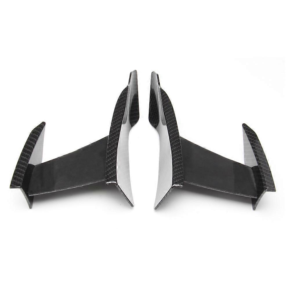 Carbon Fiber Look Bumper Canards / Splitters For Nissan - Set Of 4 (2 Small, 2 Large)