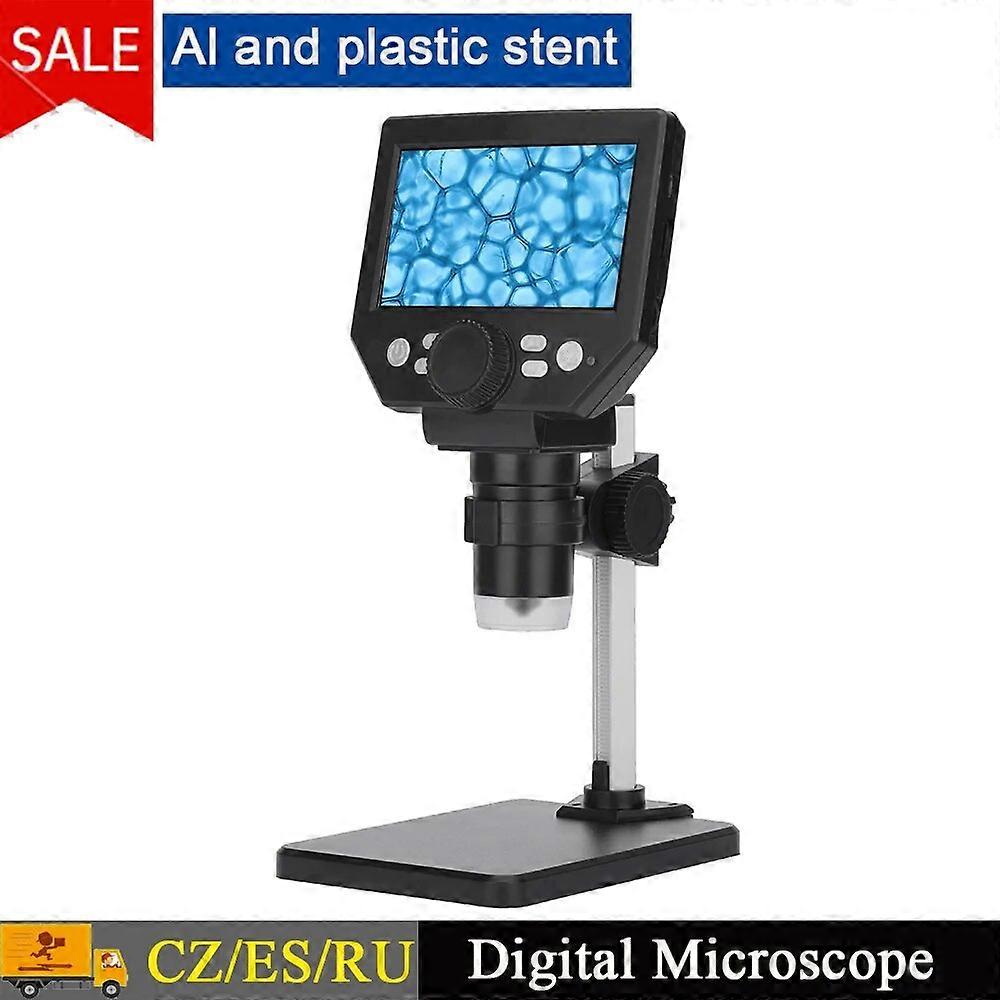 G1000 Digital Electron Microscope 4.3 Inch Large Base LCD Display 10MP 1-1000X Continuous Amplification Magnifier