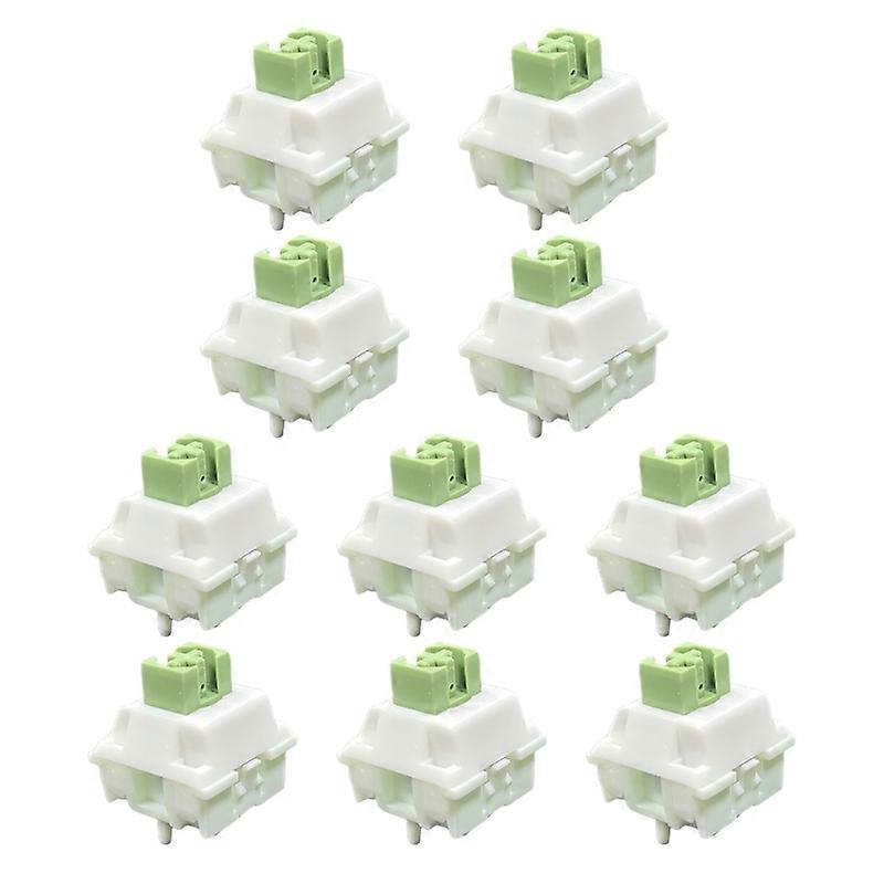 Linear  Iced Matcha Switches 5PinsAxis Hot Plug for DIY Customize Gaming Keyboard (Pack of 10)