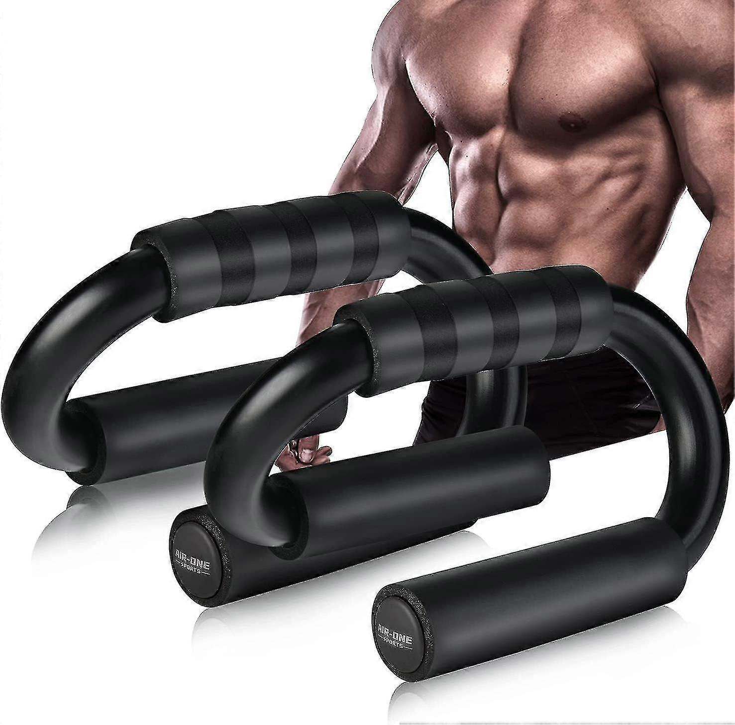 Sports Push Up Bars Extra Thick Non Slip Foam Grip Unique Sturdy Structure Perfect Strength Training Home Gym Push Up Handles For Floor-HP