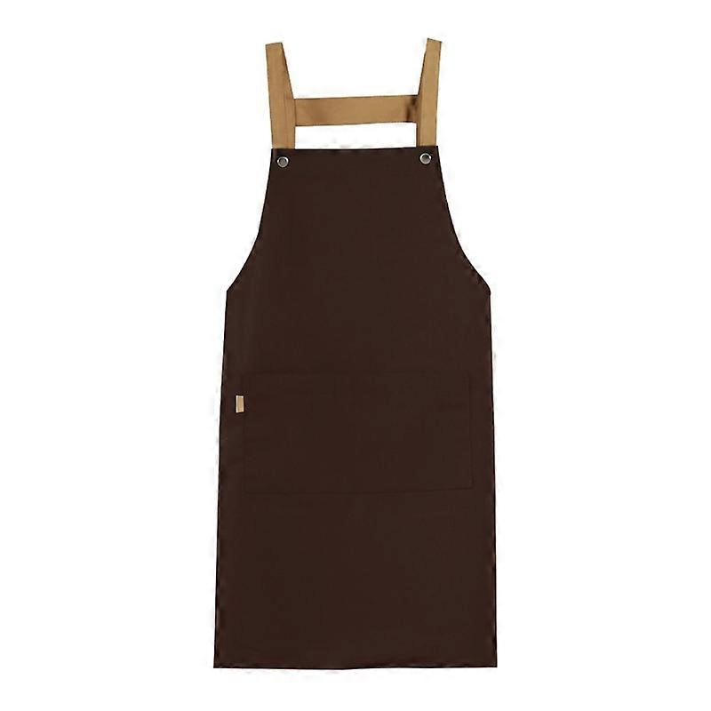 Cooking Apron Adjustable Strap Wear Resistant Fabric Easy-wearing Professional Chef Pockets Apron for Home
