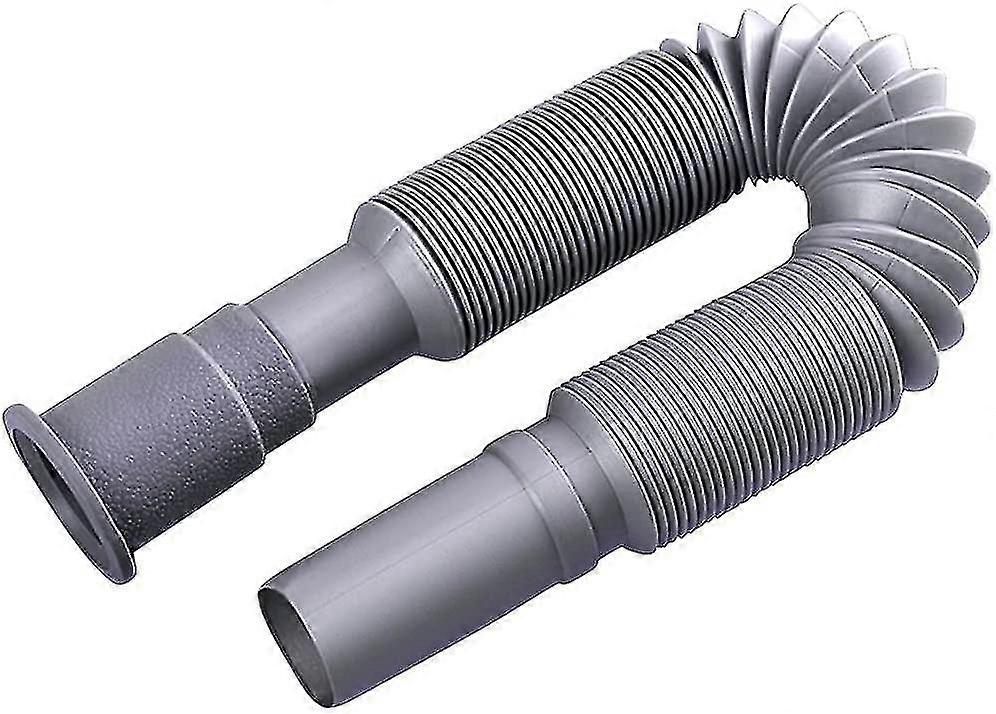 Universal Wash Basin Sink Drain Pipe, 1-1/4 Inch Install Diameter Plastic Flexible And Expandab
