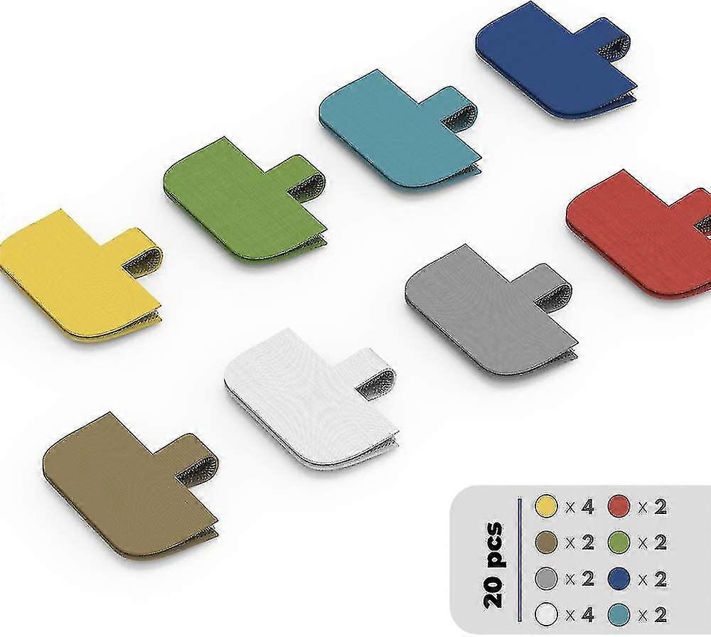 Cable Label, Xiaoxi Cord Labels, Wire Labels And Wire Labels For Cable Management And Identification - 20 Pieces (multicolor)-3.1cm*5.1cm