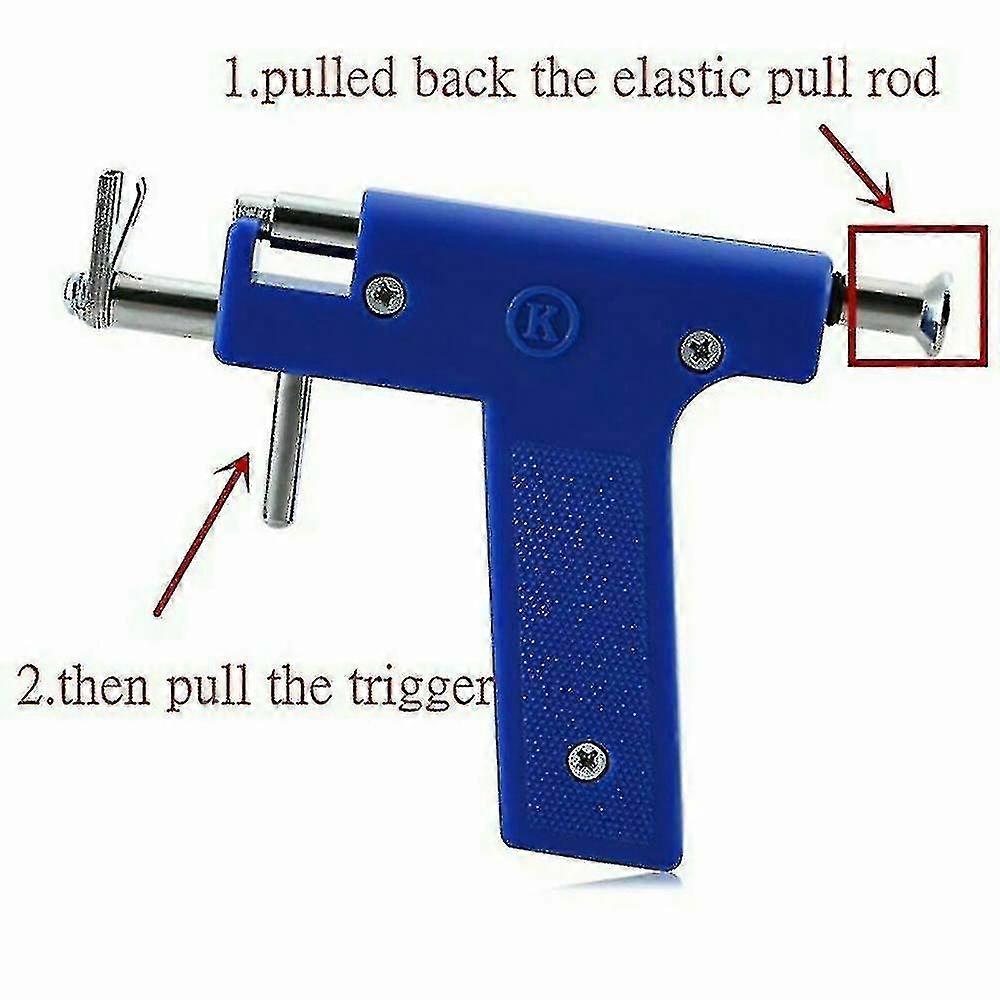 Ear Nose Navel Body Piercing Gun Tools Kits Machine With 98pcs Studs