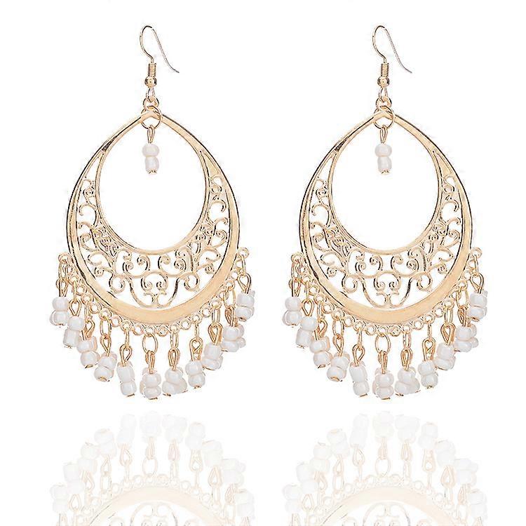 18K Gold Plated Filigree Cut  out Dangling Chain