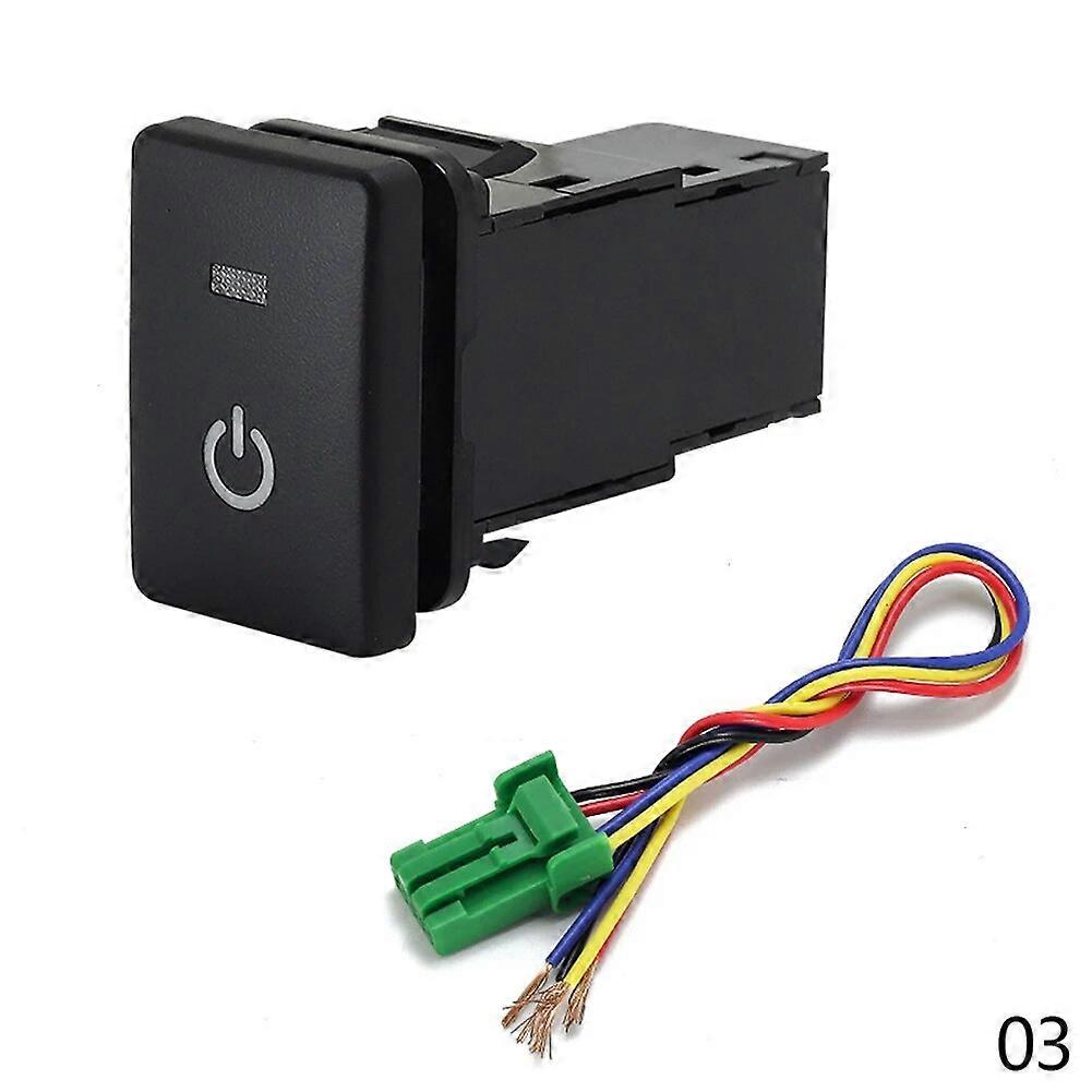 Car DRL LED Power Front & Rear Fog Light Folding Button Front Rear Differential Lock Switch for Toyota Camry Prius Corolla Prado