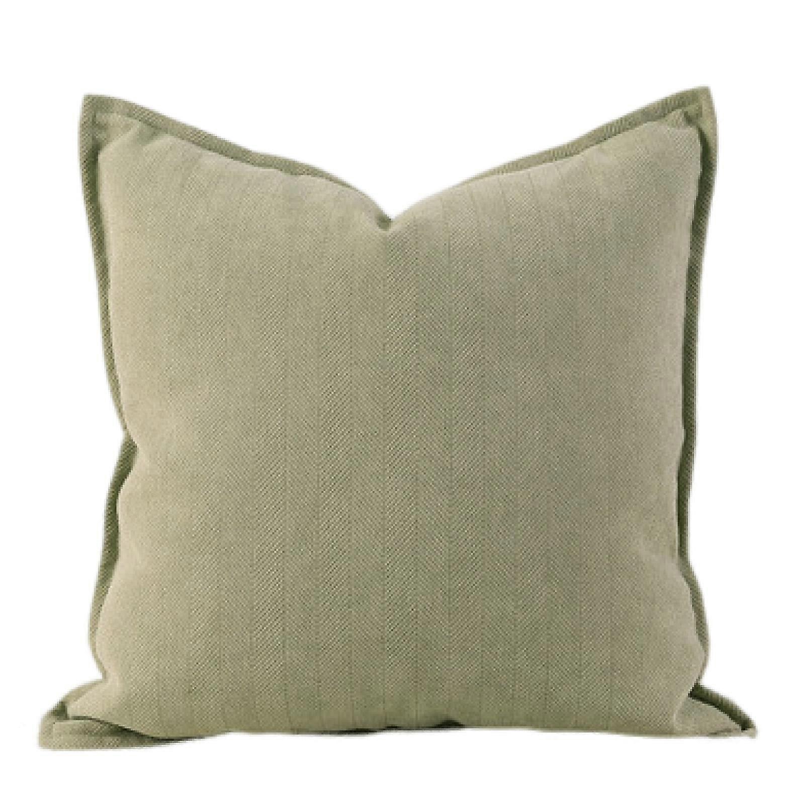 Throw Pillowcase Herringbone Edge Hidden Zipper Square Shape 3 Sizes Available Bedroom Living Room Sofa Decoration Pillowcase Pillow Cover