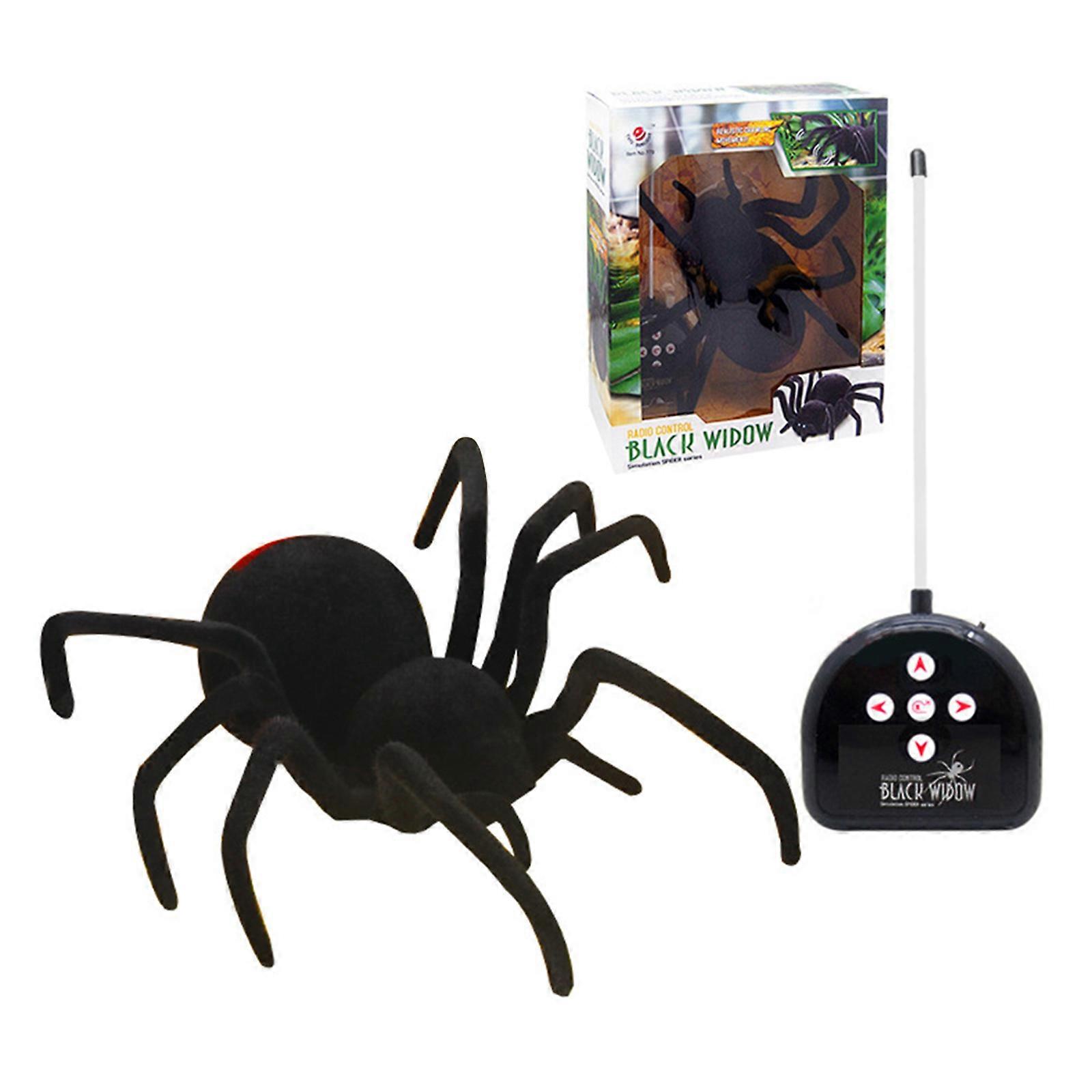 Creepy Crawling Remote Control Spider, Realistic Large Control Spider with Remote Control Scary Wireless Remote Control Spider Toy