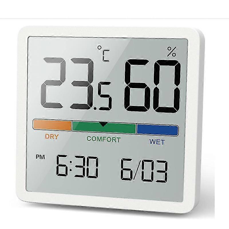Hygrometer Indoor Thermometer, Desktop Digital Thermometer With Temperature And Humidity Monitor, Accurate Humidity Gauge