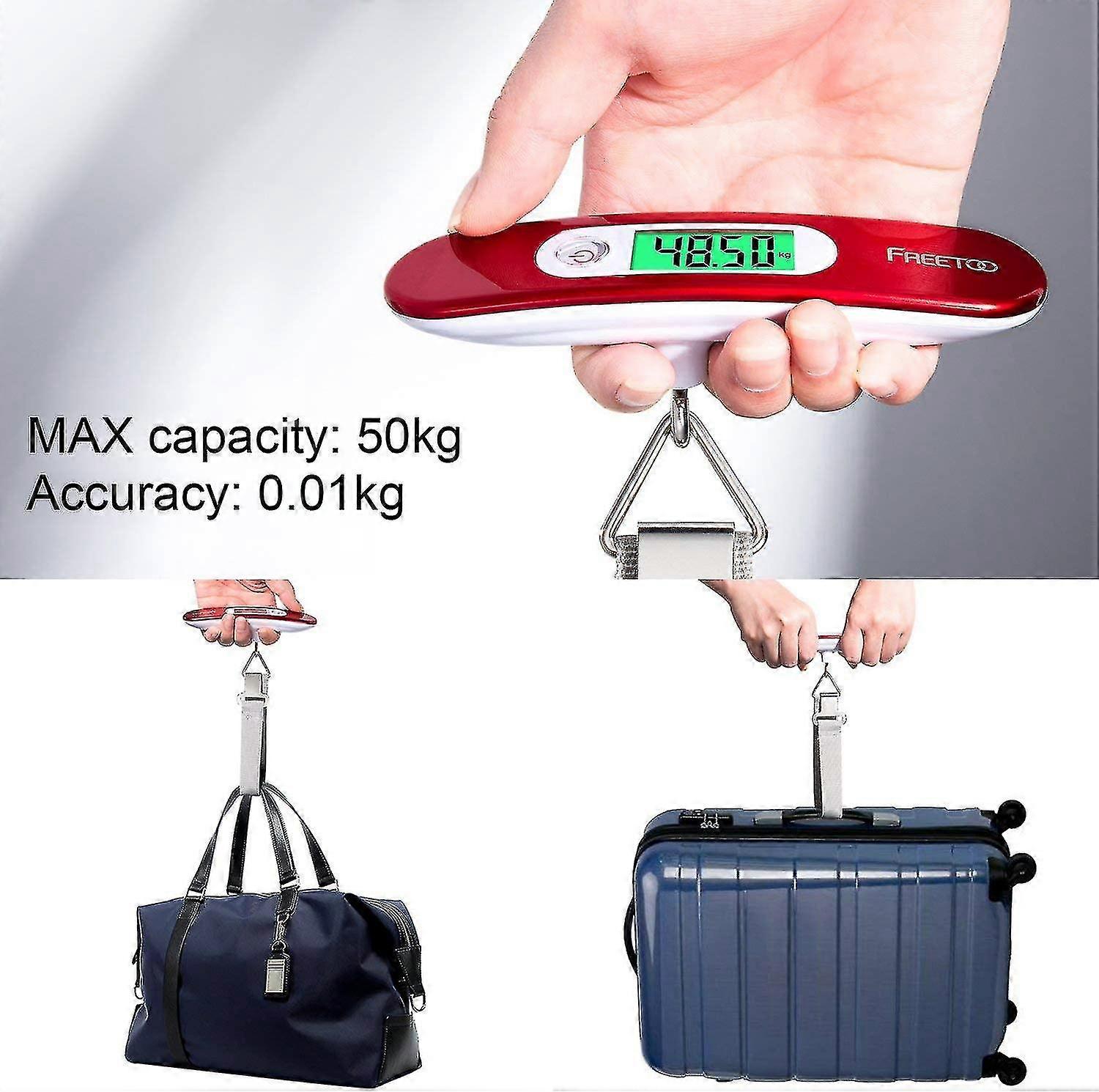 Freetoo Luggage Scale Portable Digital Weight Scale For Travel Suitcase ...