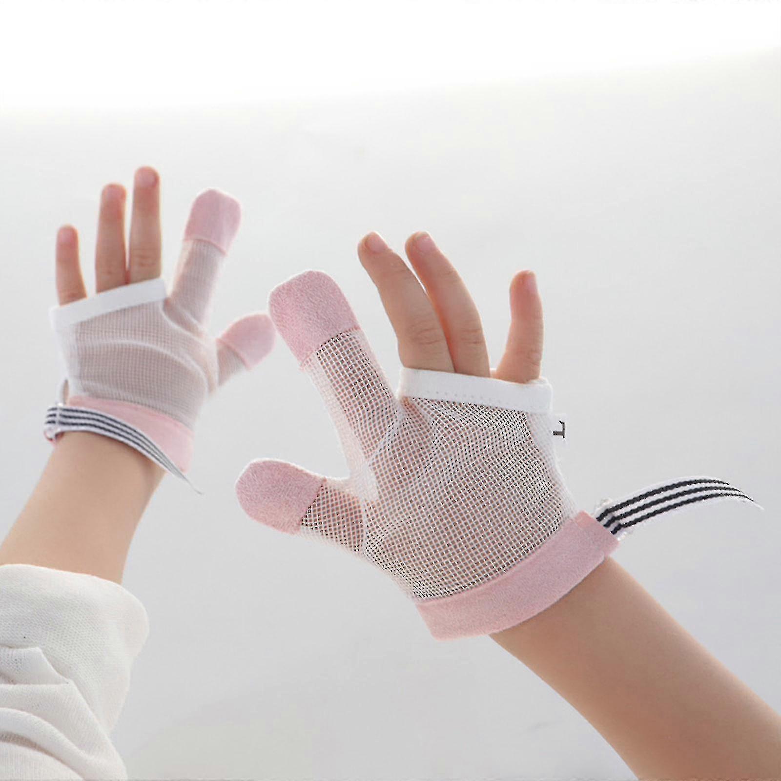 2pcs Stop Suc Gs Toddler Thumb Suc Stop Biting Finr Guard Adjable Able Mesh Thumb Protector