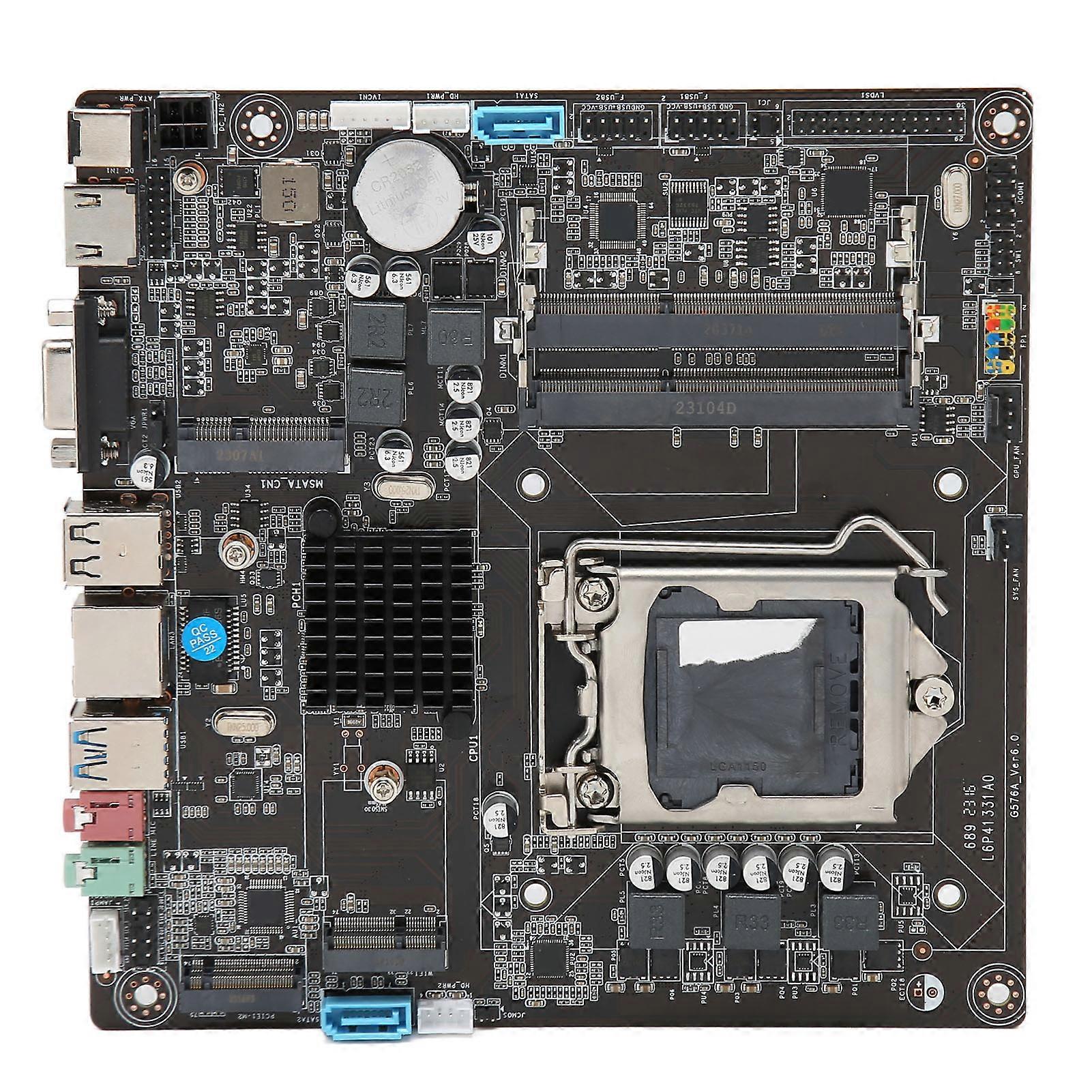 H81 Mini ITX μητρική πλακέτα LGA 1150 υποδοχή δύο καναλιών DDR3 υποστήριξη για Core i3 i5 i7 4η 5η γενιά CPU για όλα σε ένα PC