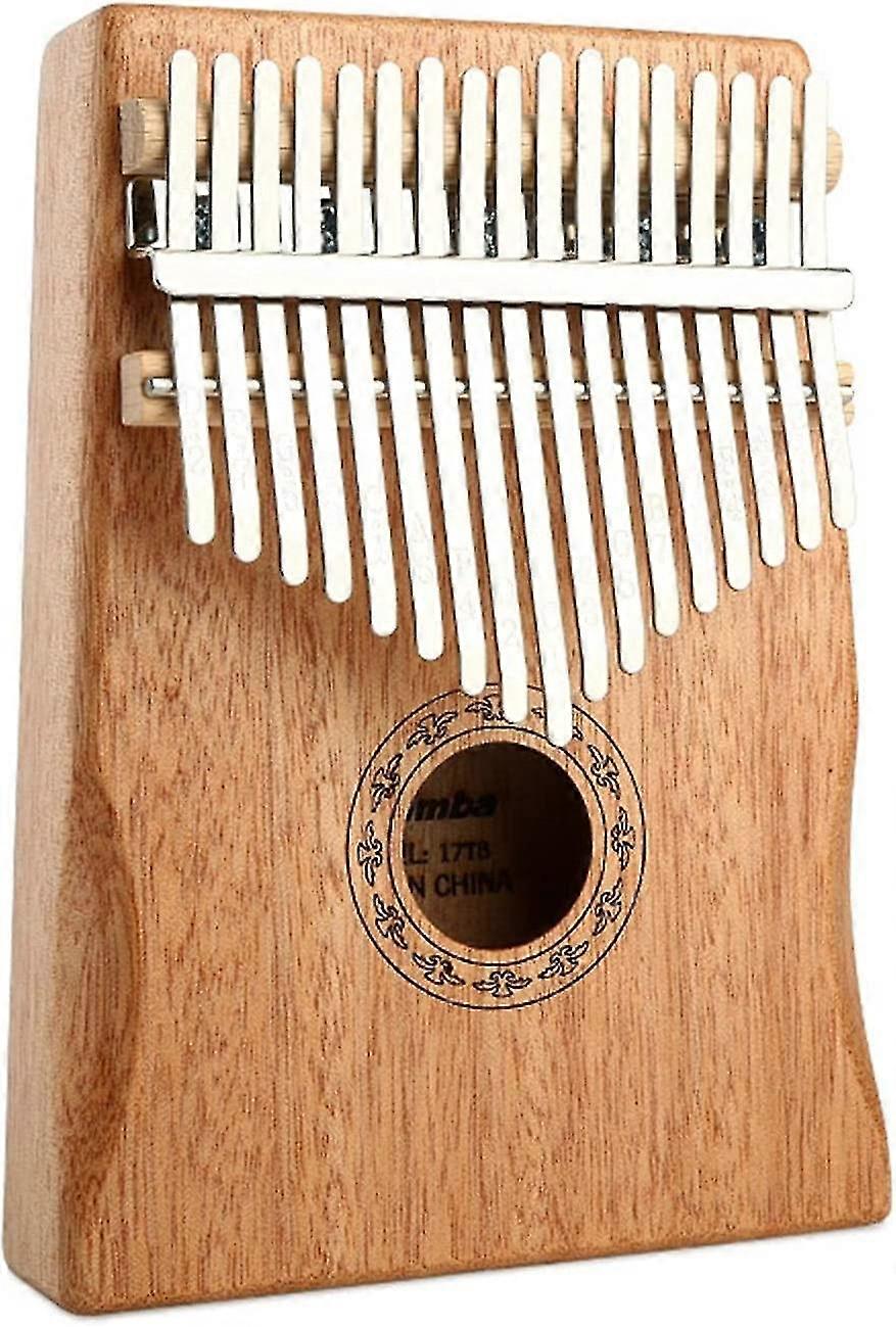 Kalimba Αντίχειρας Πιάνο 17 πλήκτρα, Μαόνι Kalimba Αντίχειρας Πιάνο Σετ Με Διδασκαλία Μελέτης και Κούρδισμα Σφυρί Αρχάριος Επαγγελματικό Δάχτυλο Πιάνο Μουσικό Inst