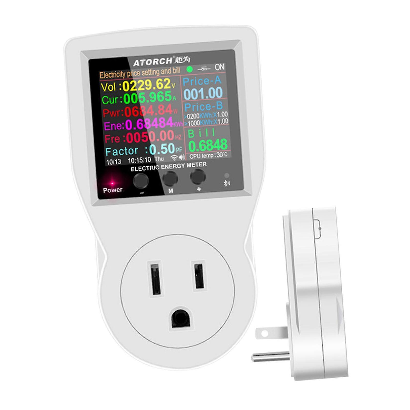 Metering Socket EU Adapter Power Meter Watt Meter Power Metering Socket Style A