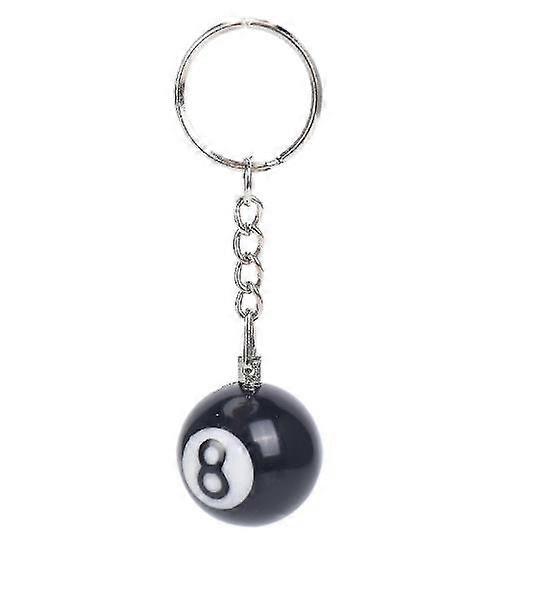Key Chain,2x Billiard Ball Key Chain Key Ring Happy - q34 - DD