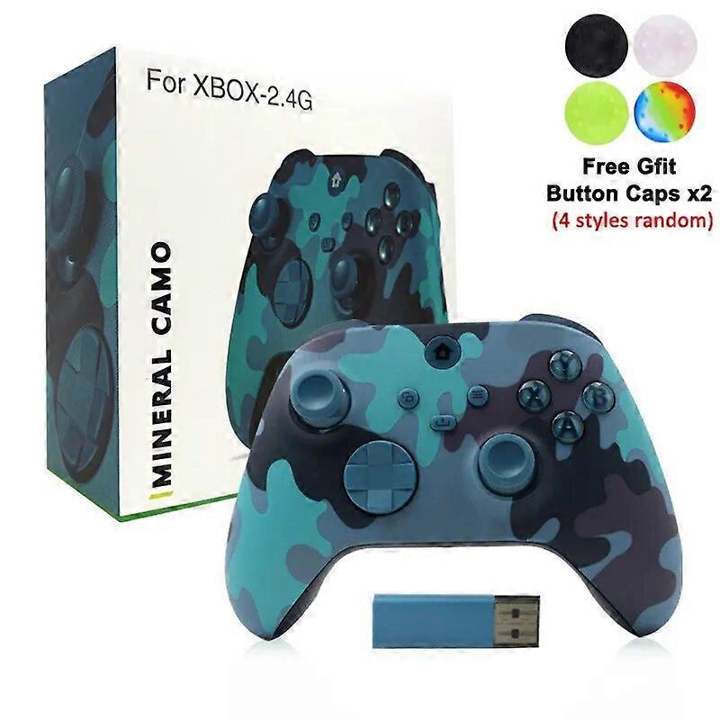 Controle per Xbox Serie S / X Gamepad Wireless per Xbox One PC Control Controller 2.4G per Xbox One Console Joystick per XSX Camo Blue with box