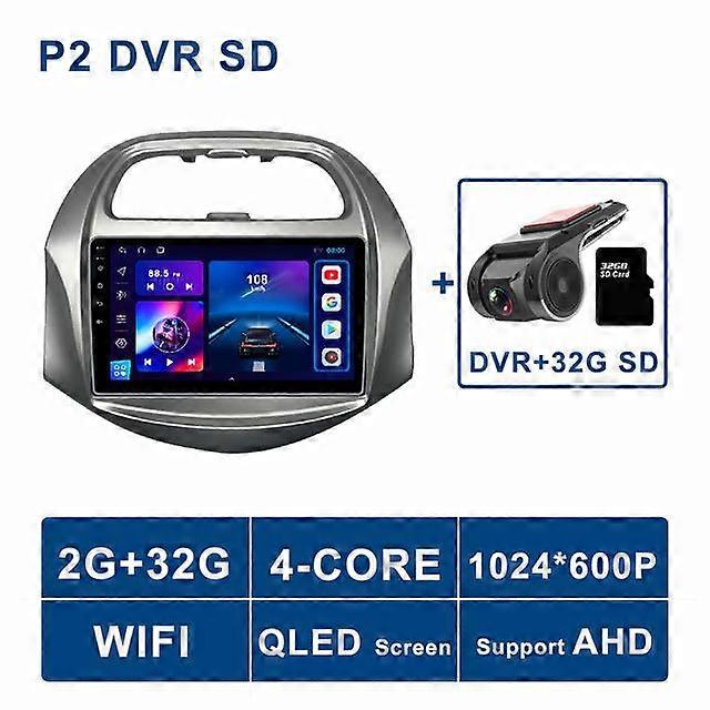 8G+128G Android 11 Car Radio Multimedia Video Player For Chevrolet SPARK BEAT 2018 - 2019 DSP RDS QLED Carplay Auto No 2din DVD