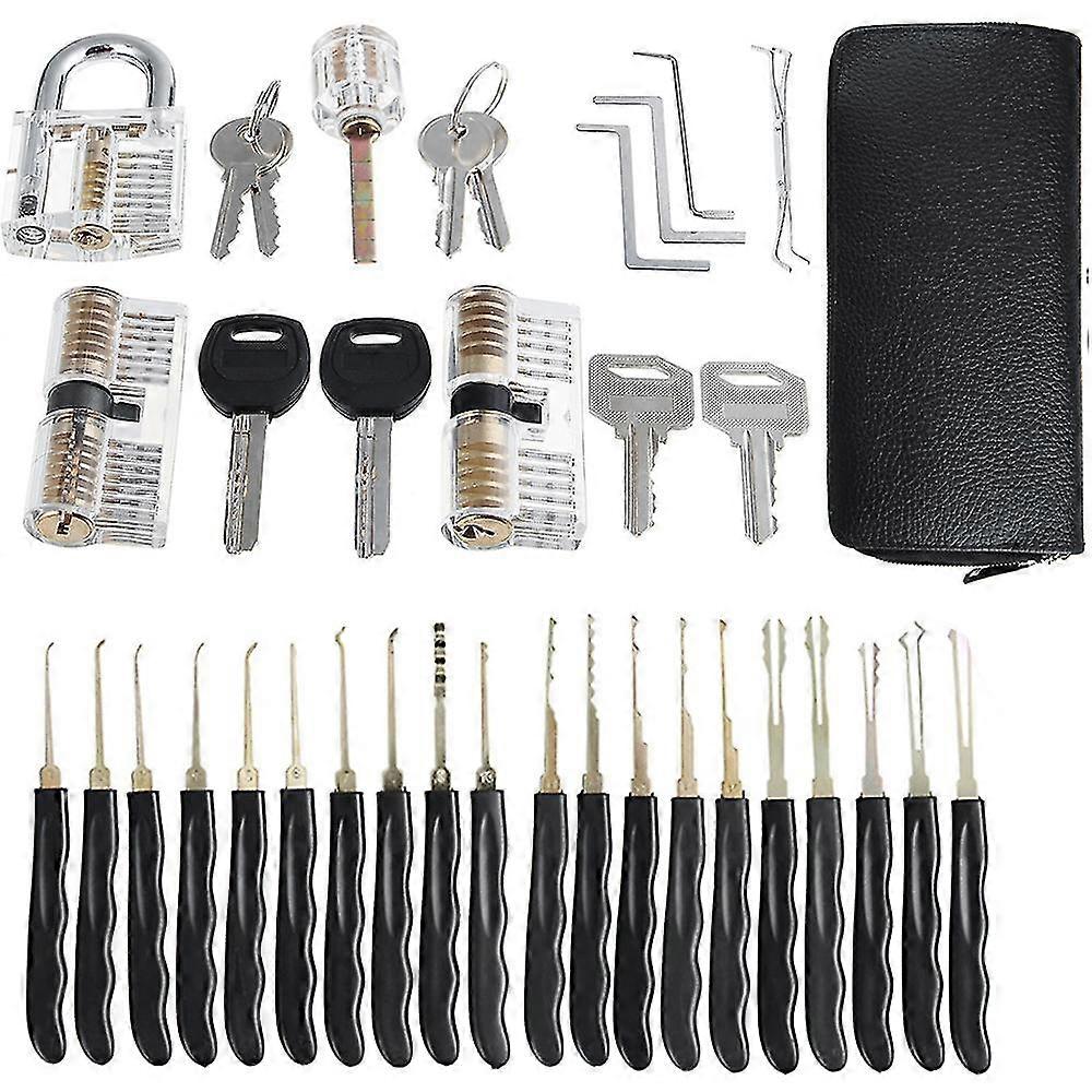 Lock Pick Set mit transparenten Trainingsschlössern