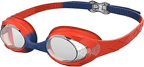 Children's swimming goggles in red and blue - for boys and girls aged 4-12, anti-fog and waterproof, easy to fit.