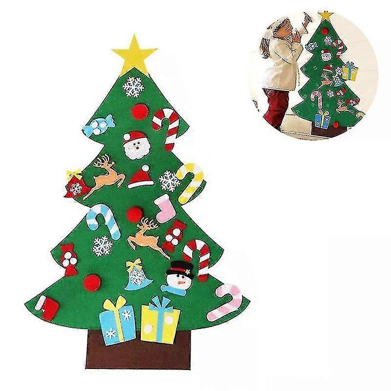 Felt Christmas Tree Set With Removable Ornaments