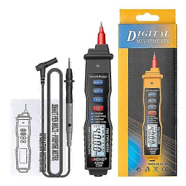 A3003 Digital Tester Pen Multimeter Professional 4000 Counts Smart Meter Voltage Resistance Capacitance Tester Multimeter.