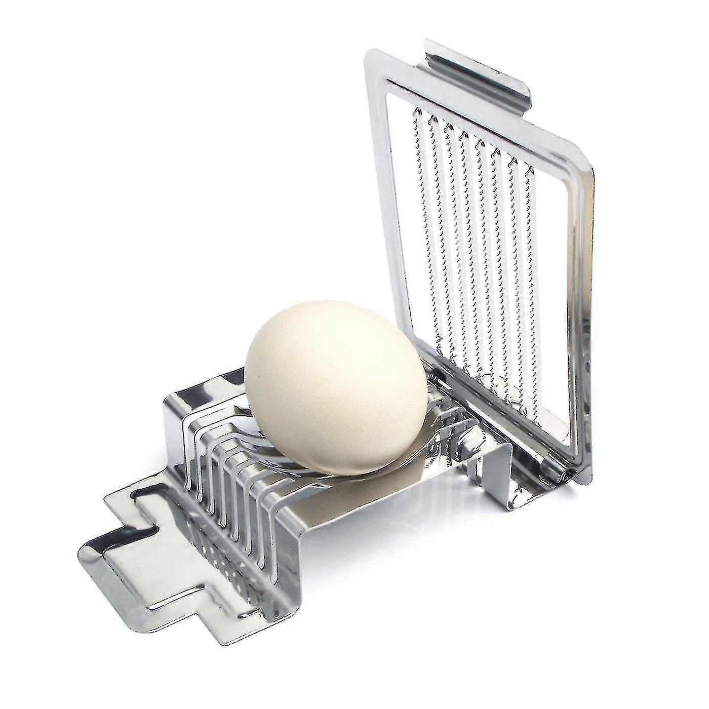 Æg cutter Heavy Duty Egg Cutter Multifunktionel Æg Cutter Rustfrit stål Wire Egg Cutter Champignon Egg Cutter (sølv)
