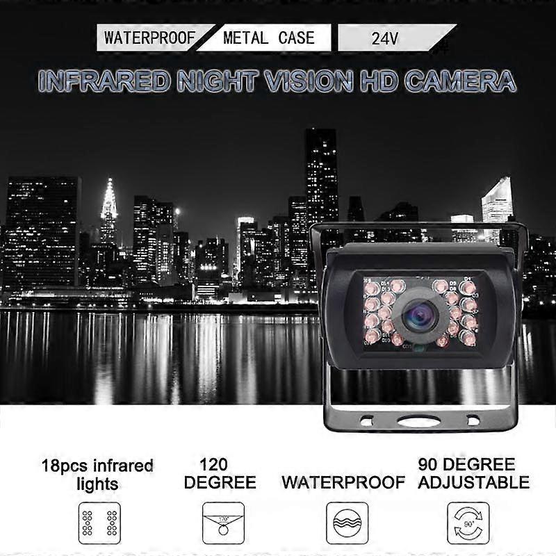 Vehicle IR Backup Reverse Camera 4-pin Connector Car 7