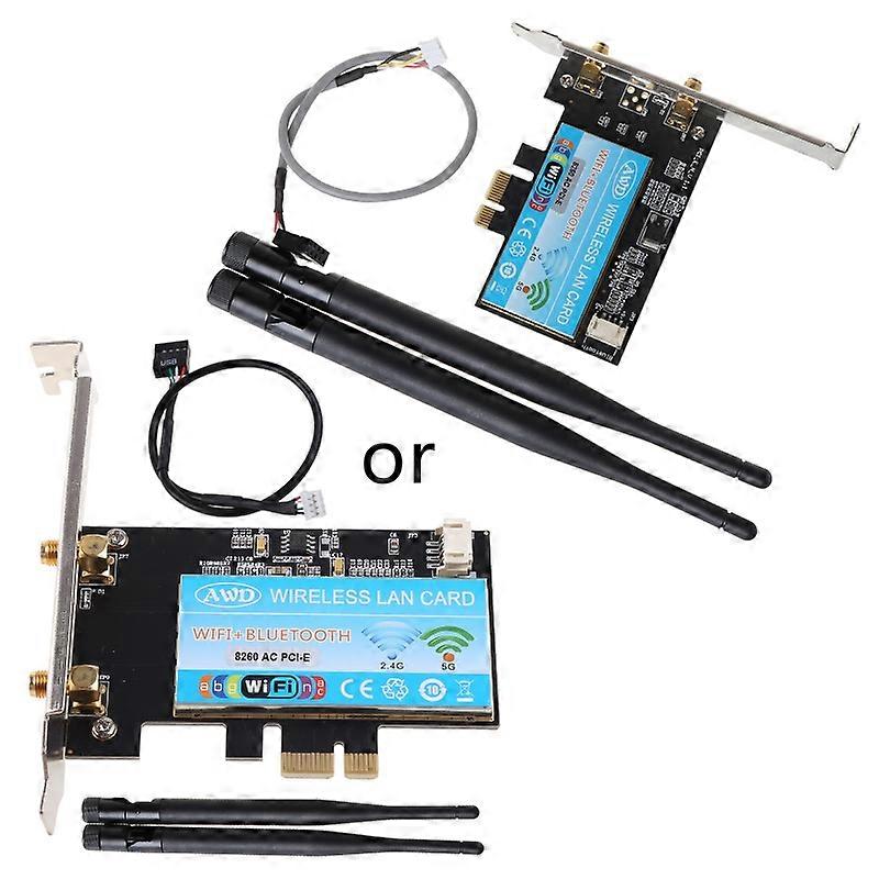 Dual Band PCI-e Wireless Wifi Adapter 2.4G/5Ghz BT4.2 8260AC Wi-fi Card for PC