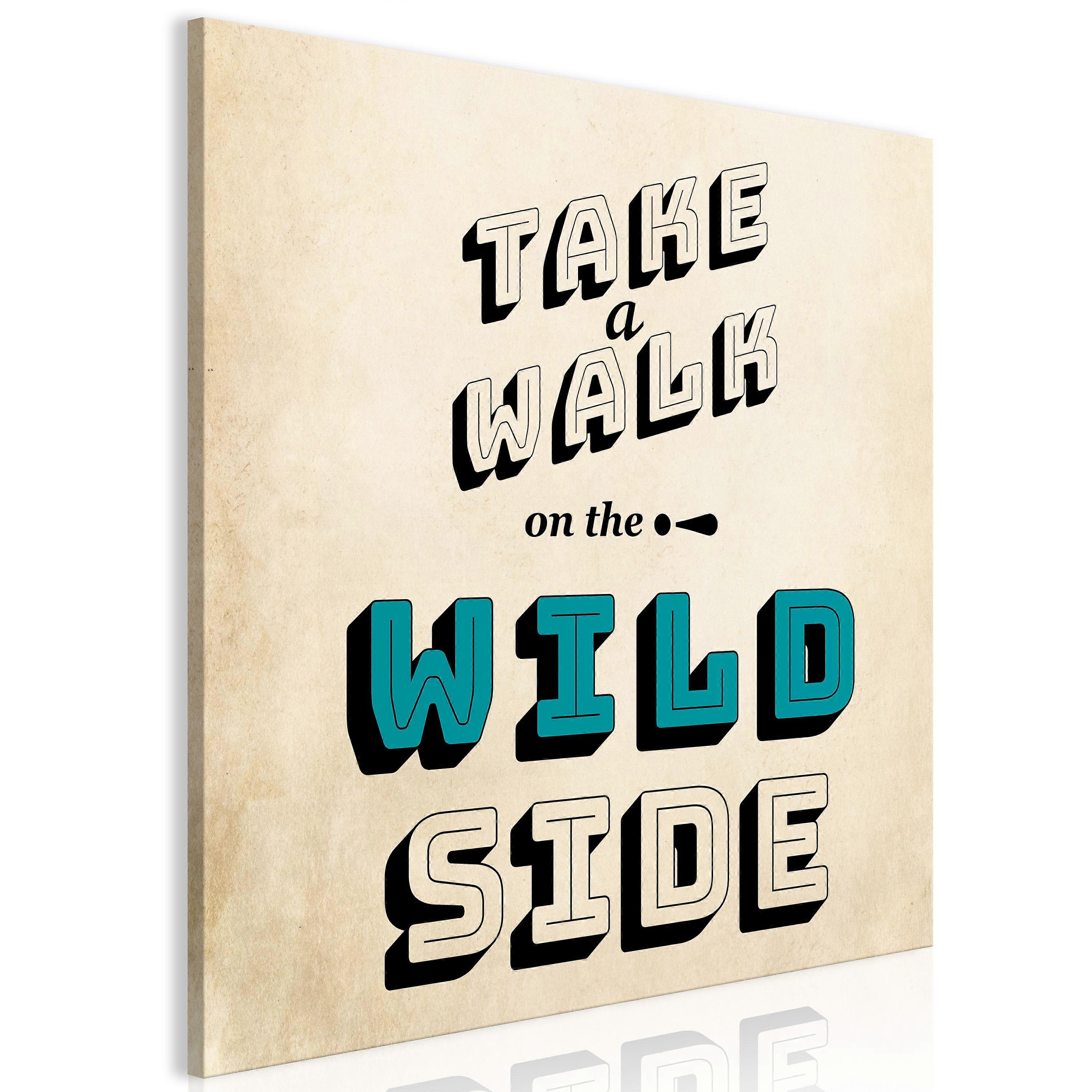 Canvas Print - Take Walk on the Wild Side (1 Part) Square