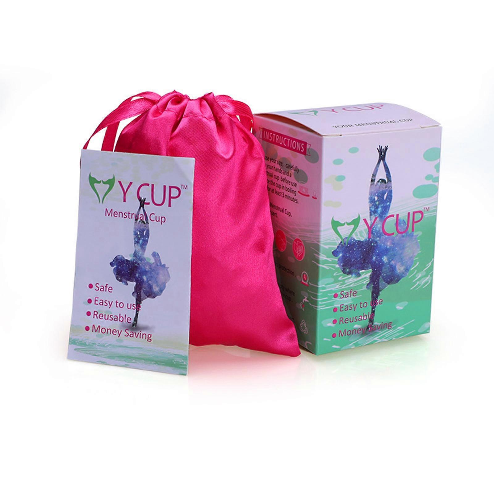 100% NEW,Womem's Menstrual Cup Reusable Soft Medical-Grade Silicone Period Cups - Easy to Clean Tampon and Pad Alternative