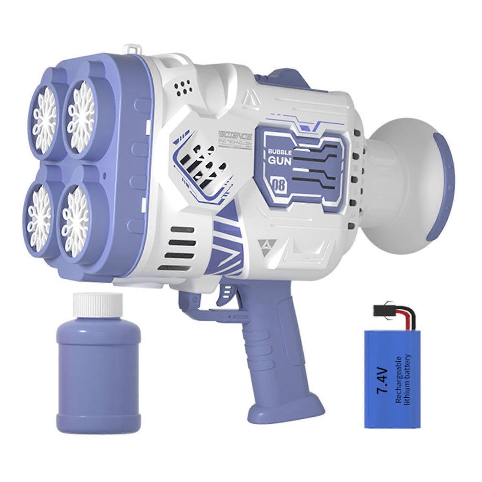 Bubble Machine for Children 40 Holes Bazooka LED Bubble Guns, Suitable for Childrens Day