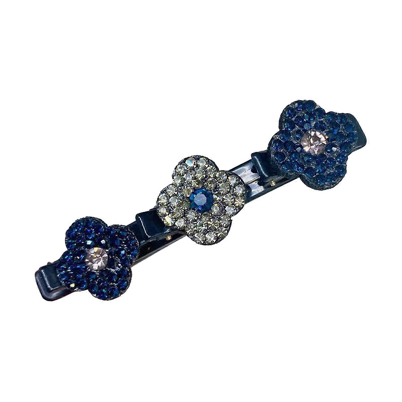 Sparkling Crystal Stone Πλεγμένα Κλιπ Μαλλιών Κτυπήματα Κλιπ μαλλιών Πλεγμένα μαλλιά, 100% Νέα