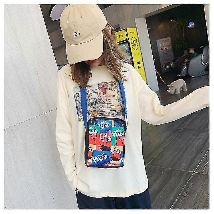 かわいい漫画 セサミストリート エルモ バックパック カワイイクッキー モンスターバッグ レディース 子供用バッグ 女の子 男の子 ギフト旅行 モチラ カーテーブル