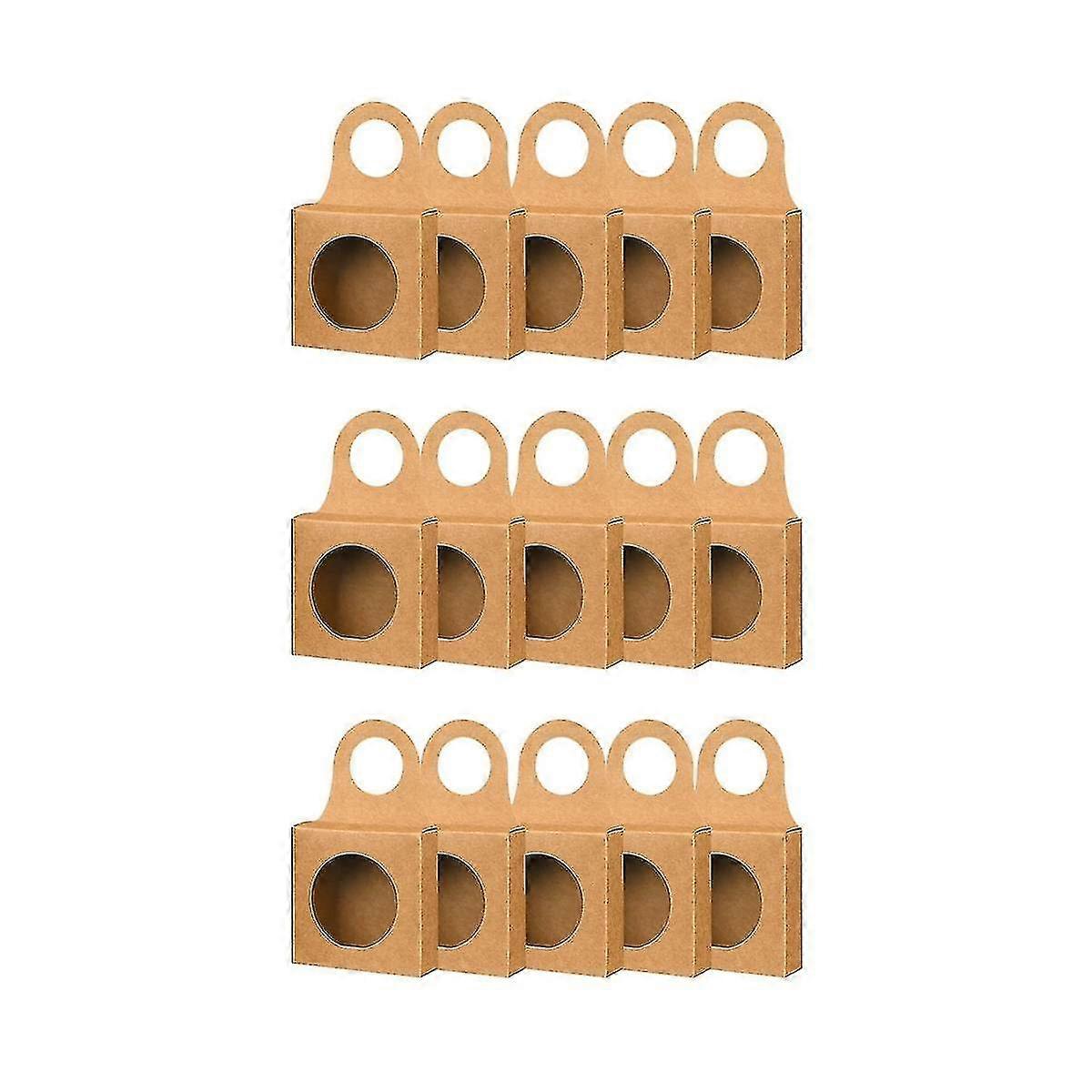 25pcs Wine Box With Window Charcuterie Box Wine Box Wine Hanging Foldable Gift Boxes