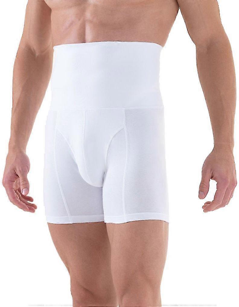 M9210 Men'swhite Firm/medium Control Slimming Shaping Shaper Boxer