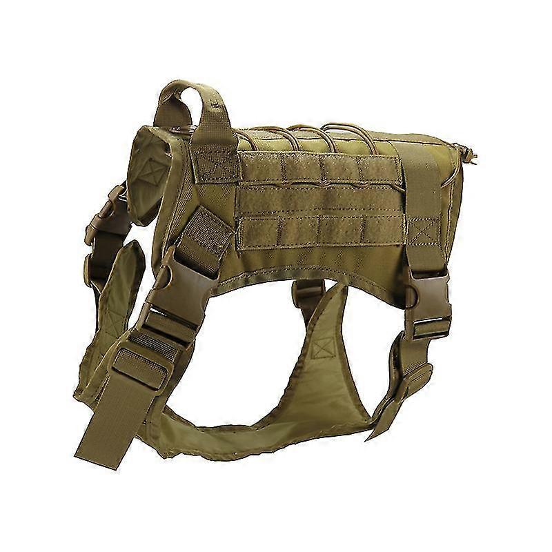 Tactical Dog Harness Nylon Handle Adjustable Training Harness Pet Working Vest