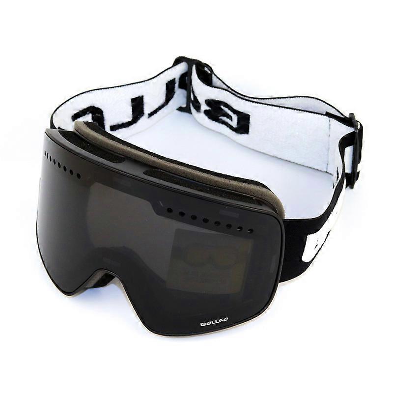 Magnetic Ski Goggles Double Layer Polarized Lens Ski Anti-fog Uv400 Snowboard Goggles Ski GogglesBlack frame with gray piece