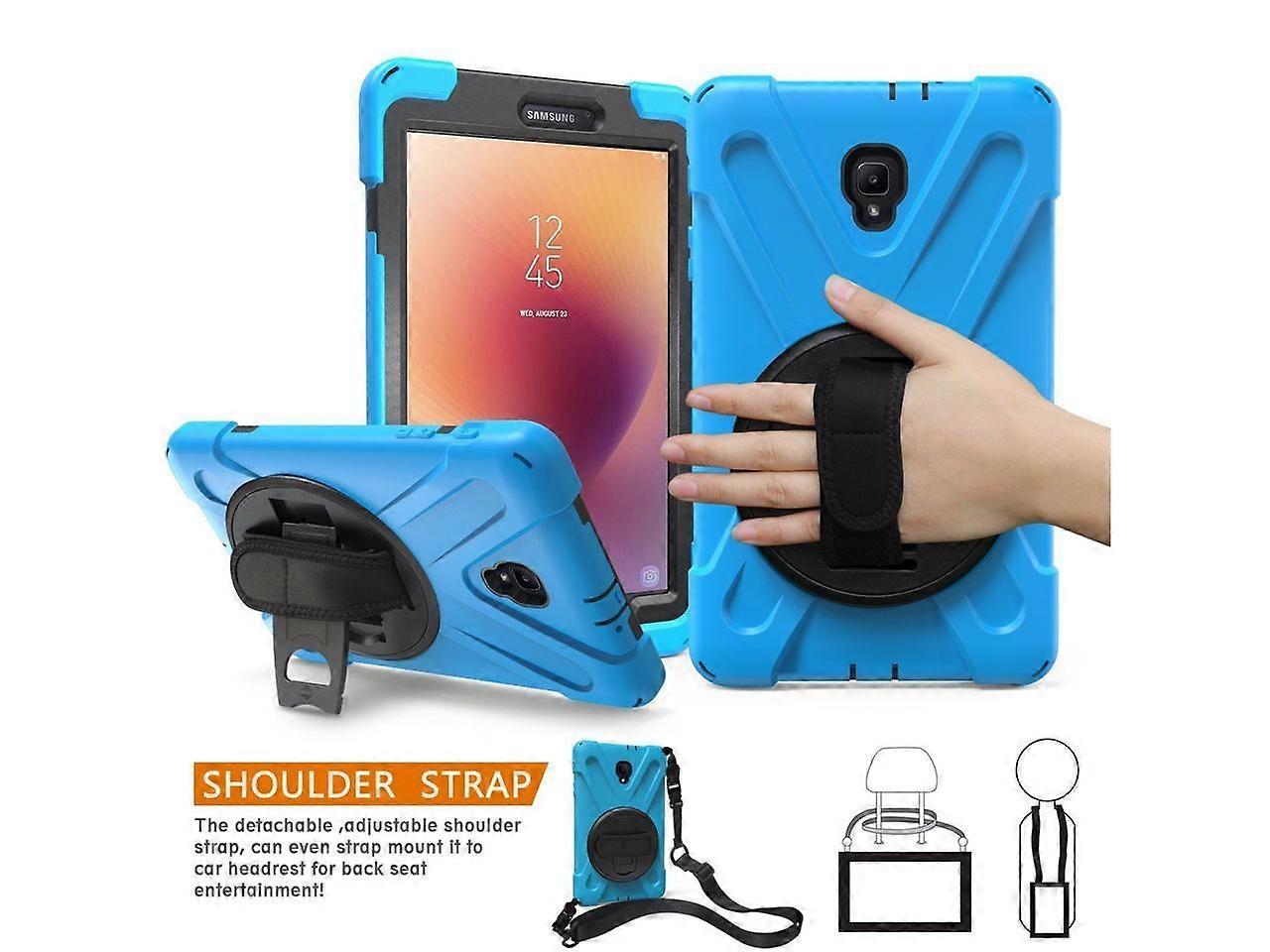 Samsung Galaxy Tab A 8.0 inch 2017 Case SM-T380 SM-T385 Heavy Duty Protective Cover with Rotatable Stand Adjustable Handle Grio Shoulder Strap