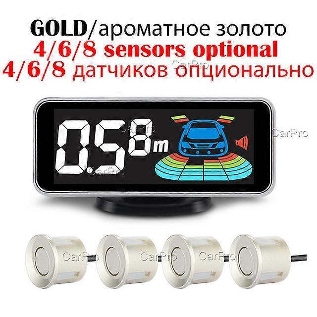 Multiple Radar Parking  Sensor Kit Backlight Parktronic LED Display System Backup Monitor Detector Assistant