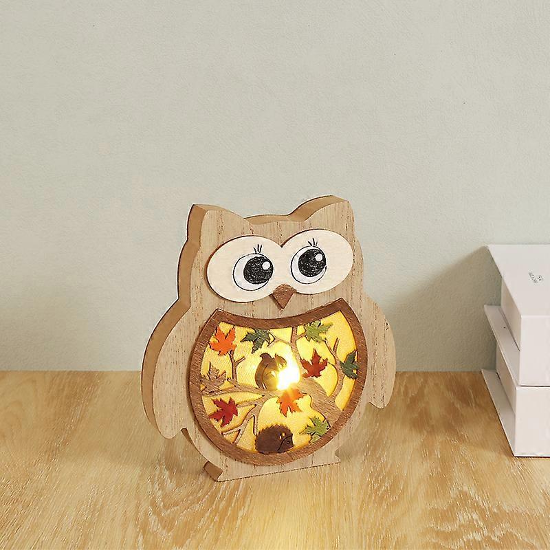 Creative owl wooden crafts decoration
