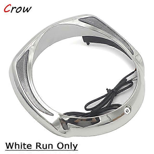 Motorcycle Headlight Bezel Trim Ring With Amber Turn Signal For Touring Street Glide Road King Electra Tri Glide FLHR FLHX FLTXR