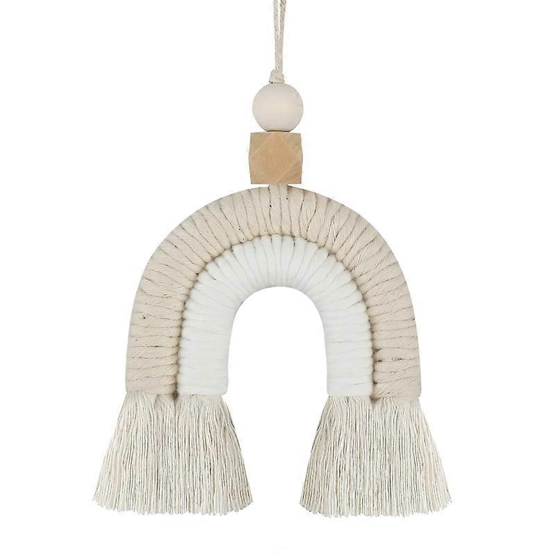 Macrame Rainbow Wall Hanging Decoration Boho Auto Decoration Party Supplies