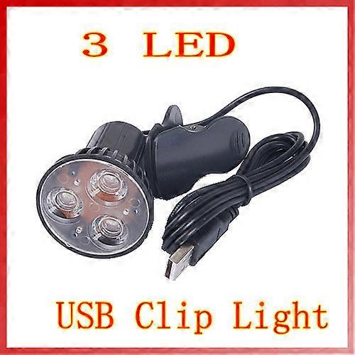 USB 3 LED Clamping Clip Light Bulb Lamp for Desktop Notebook PC Laptop Reading