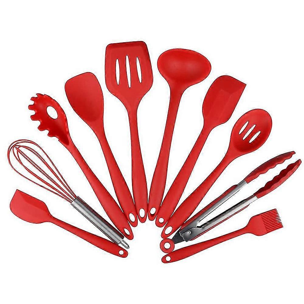 Silicone Kitchenware Set 10 Piece Non-stick Cookware Set,black