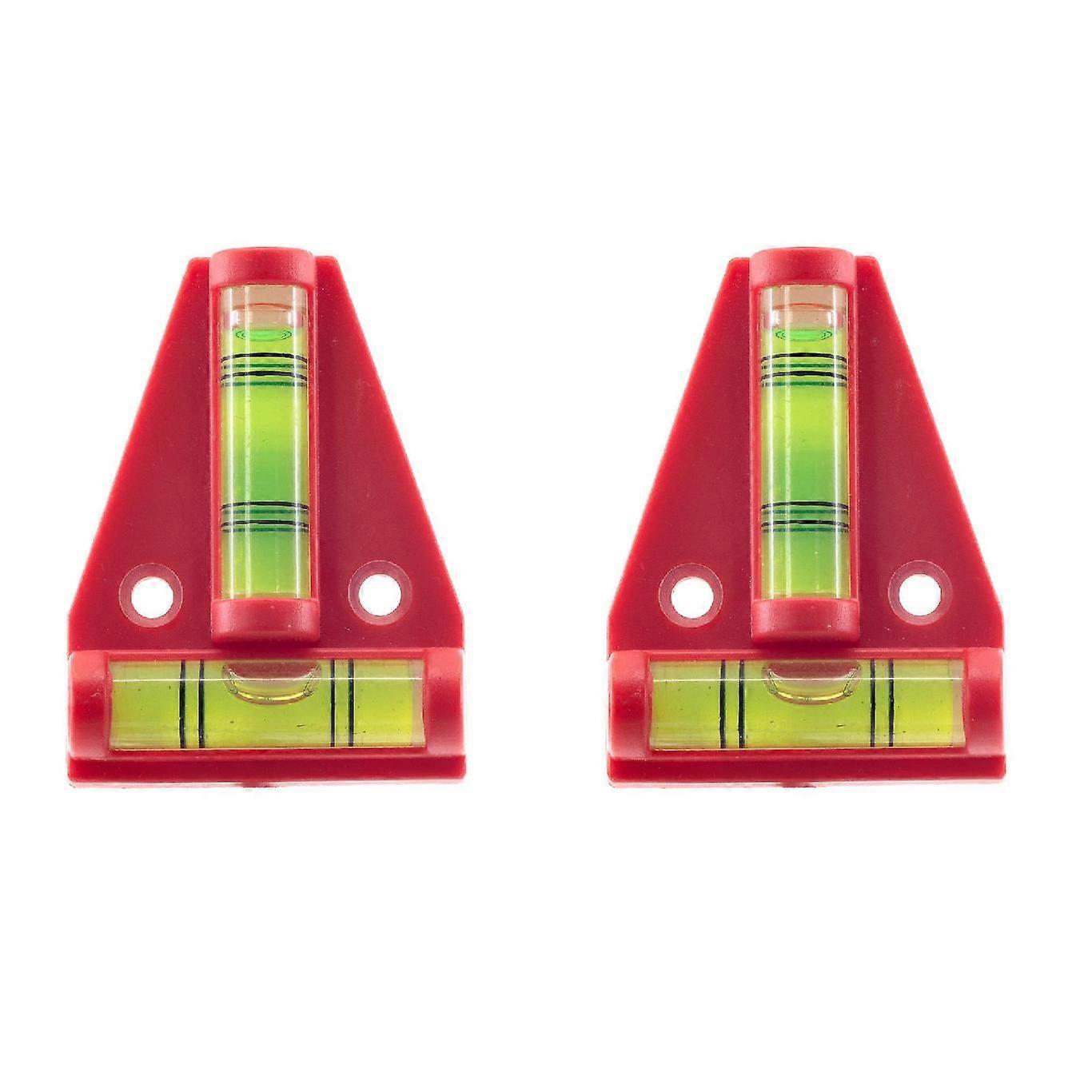 2Pcs two-dimensional level T-type level level 2 bubble level bubble level ruler