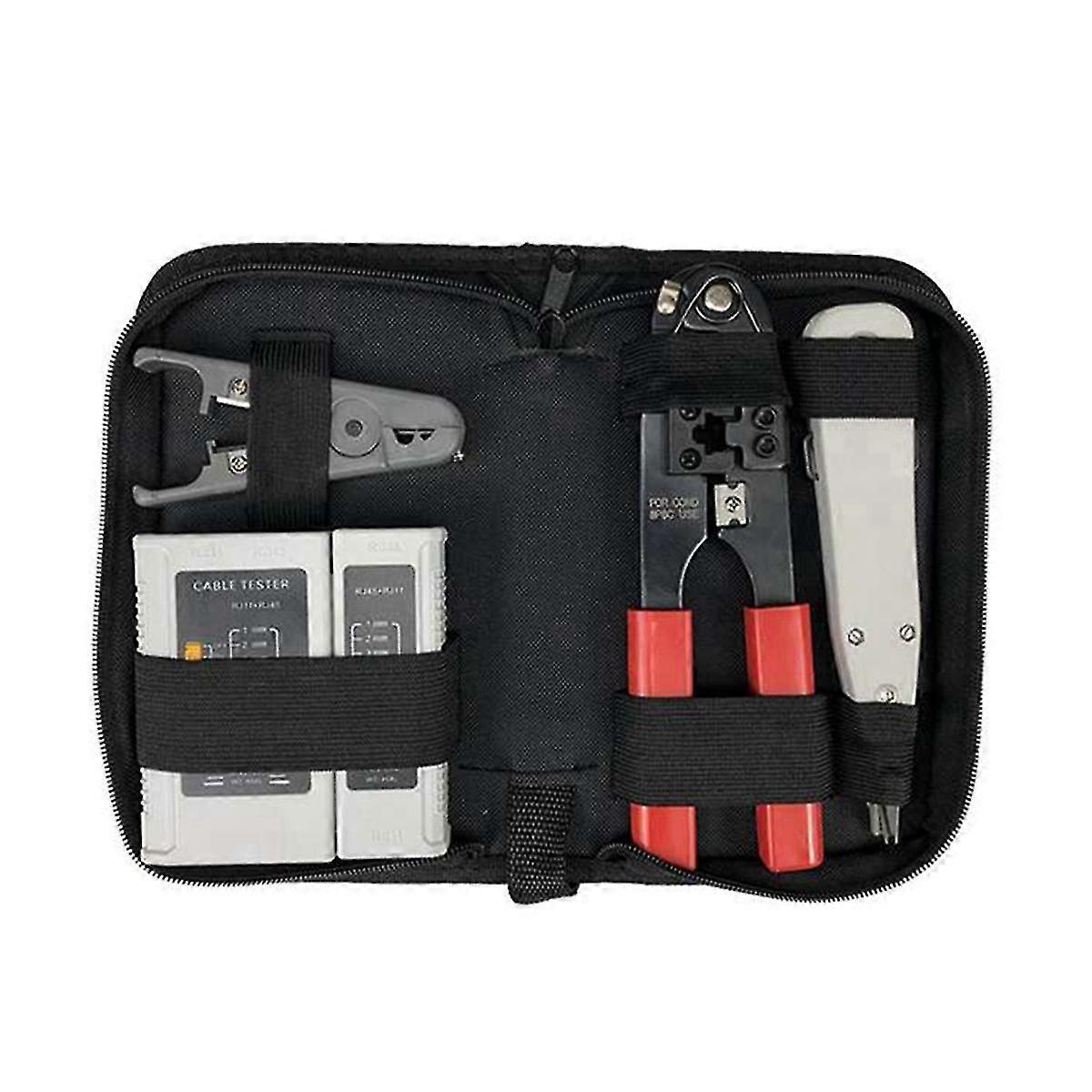 4-piece Network Tool Combination Set Punching Tool Wire Stripper Network Cable Tester Wire Crimping