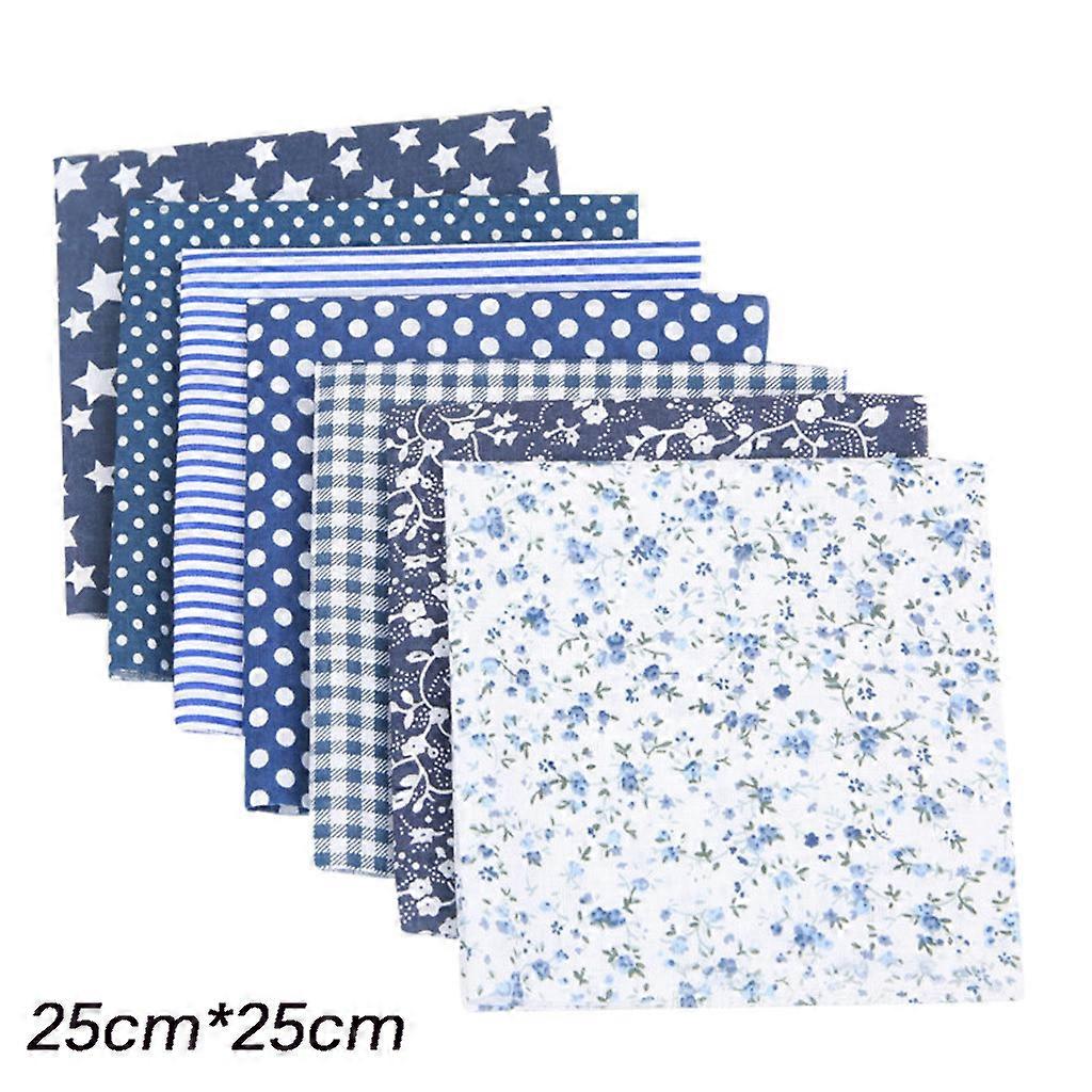 7PCS Fabric Bundle Patchwork Squares Quilting Sewing Patchwork DIY